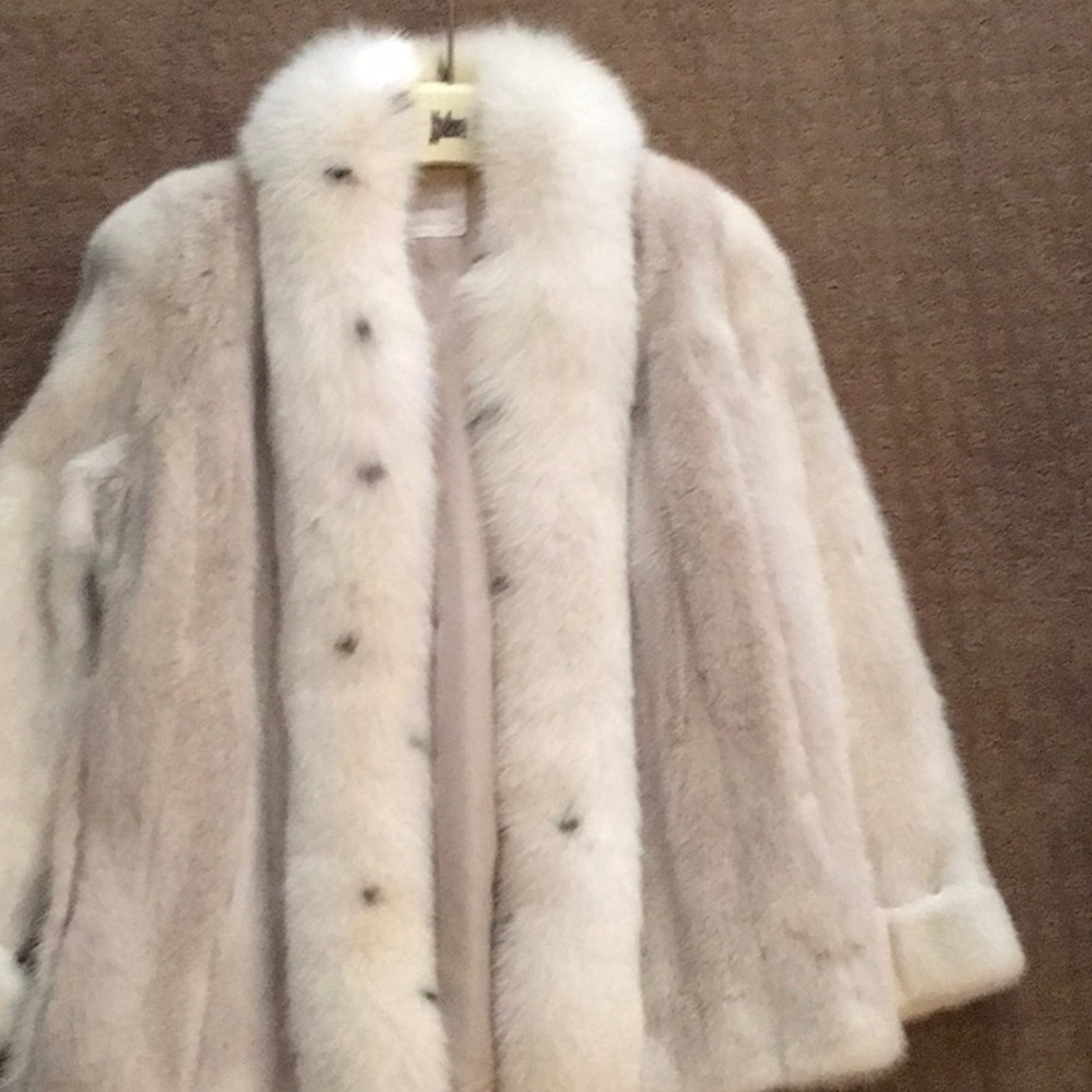 White mink coat